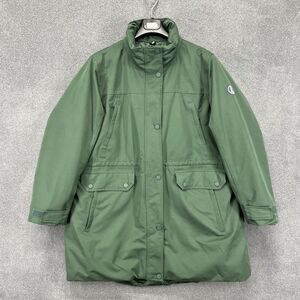 Lands' End Goose Down Parka Puffer Coat Womens 1X 16W 18W Green Winter coat